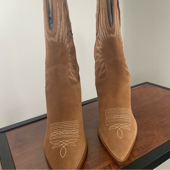 MARC FISHER Cowboy Boots Size 5.5 Brand new in box! Genuine leather - Picture 2 of 11